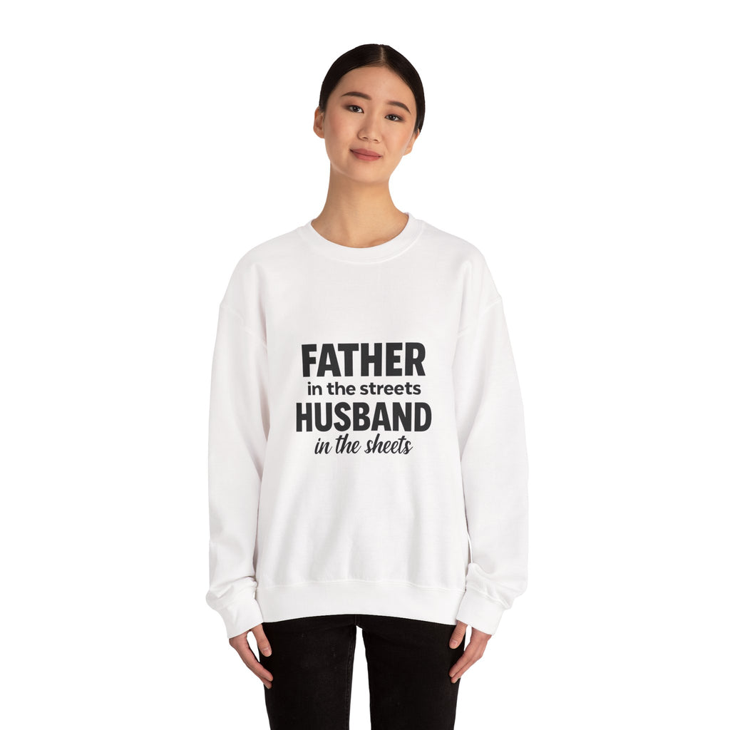 Father Husband Sweatshirt, Unisex Crewneck Sweater for Dads, Gift for Father's Day, Funny Dad Sweatshirt, Casual Parenthood Style
