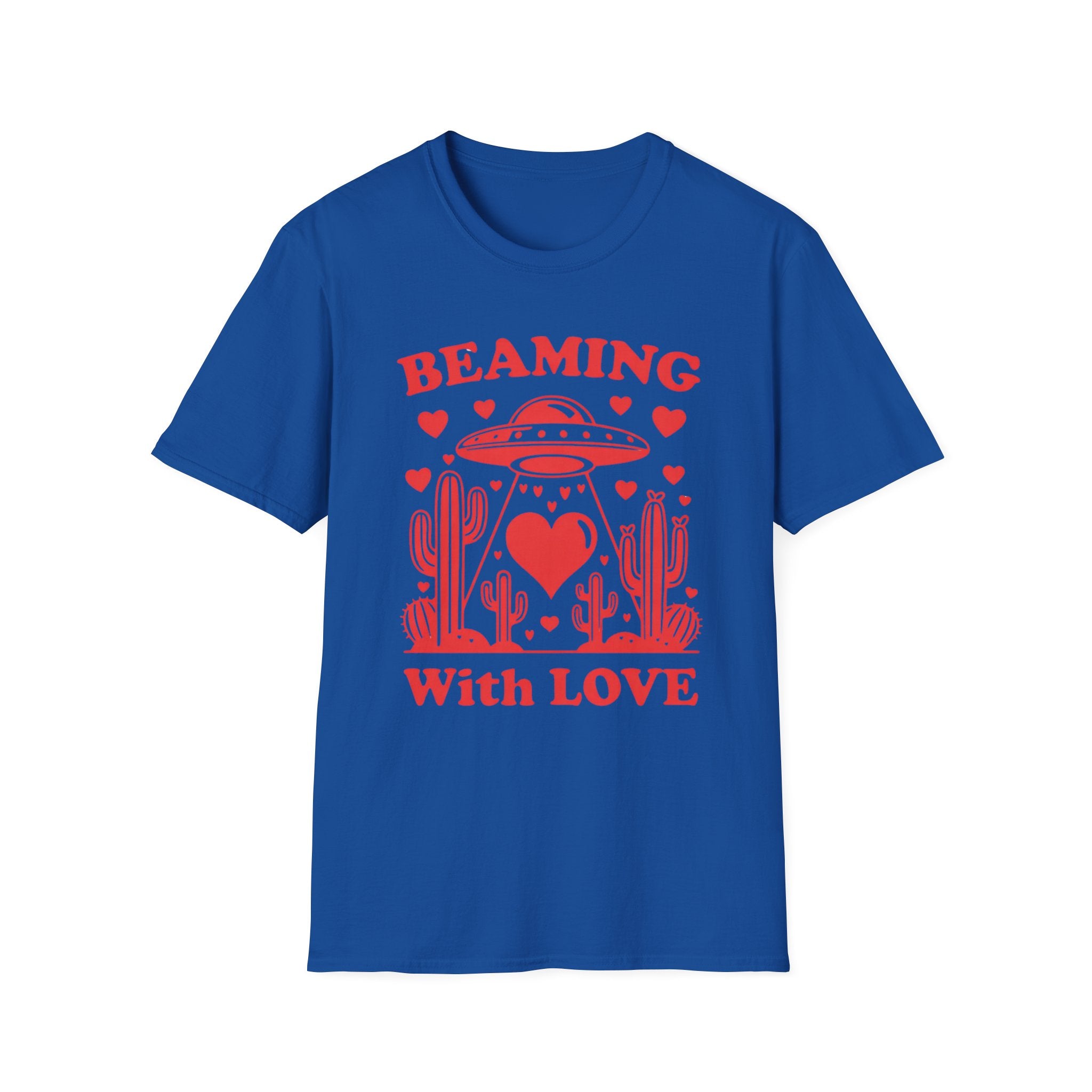 Beaming With Love UFO Tee — Valentine’s Day Graphic T-Shirt Trendy