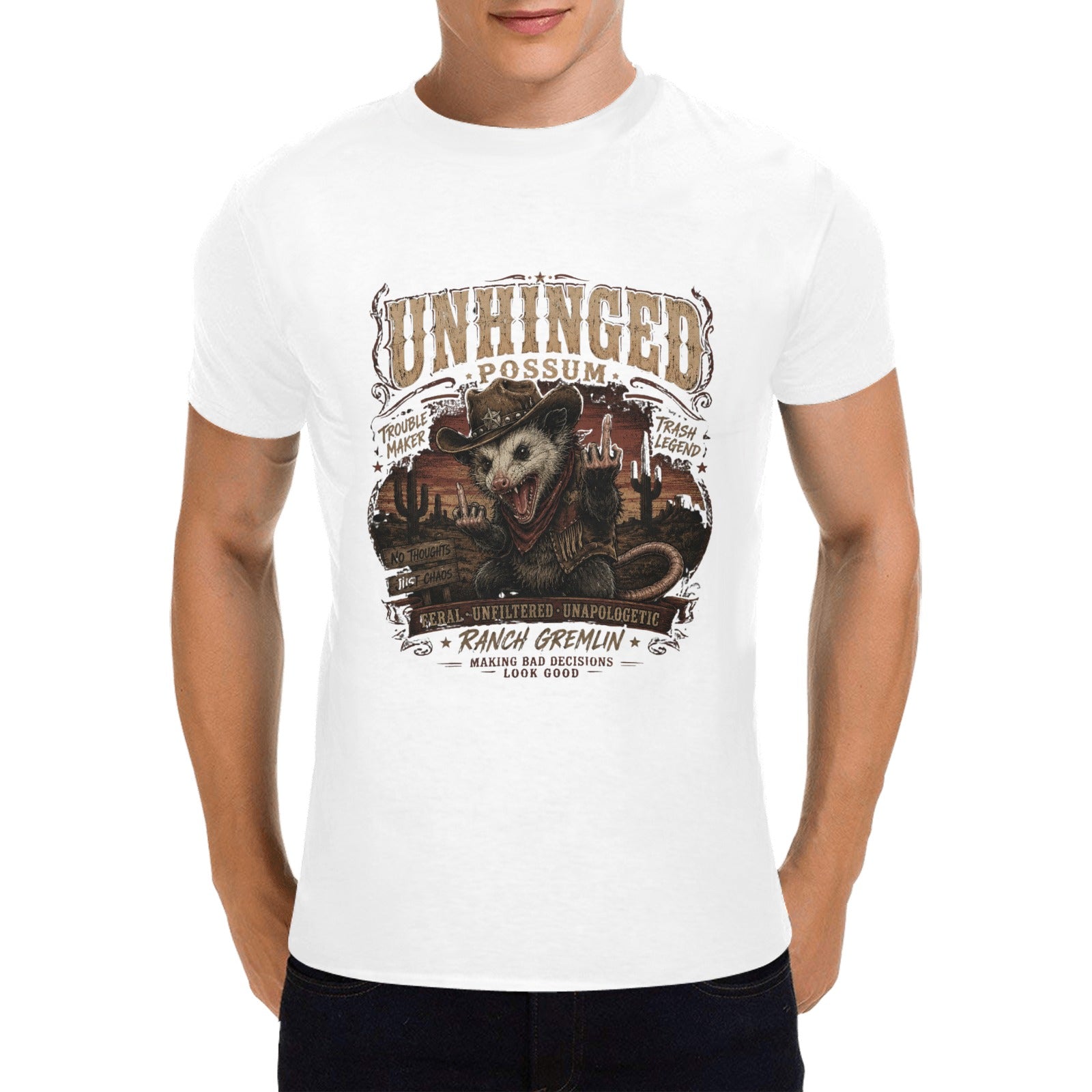 Unhinged Possum Pete   Tee — Unisex
