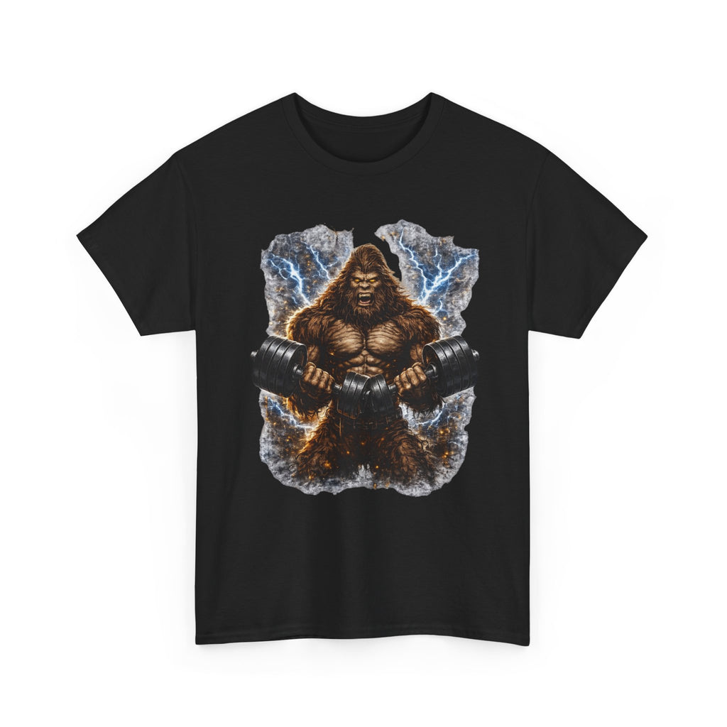 Big Foot Strength Gym Tee — Heavyweight Lifter Workout Shirt