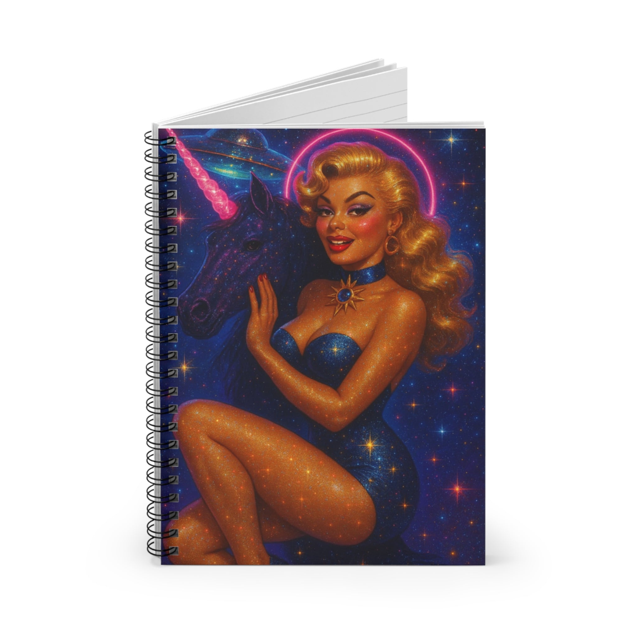 Glamorous Unicorn Spiral Notebook, Ideal for Journaling, Note-Taking, Gift for Coworkers, Art Lovers, Gorgeous Designer Stationery, [...]