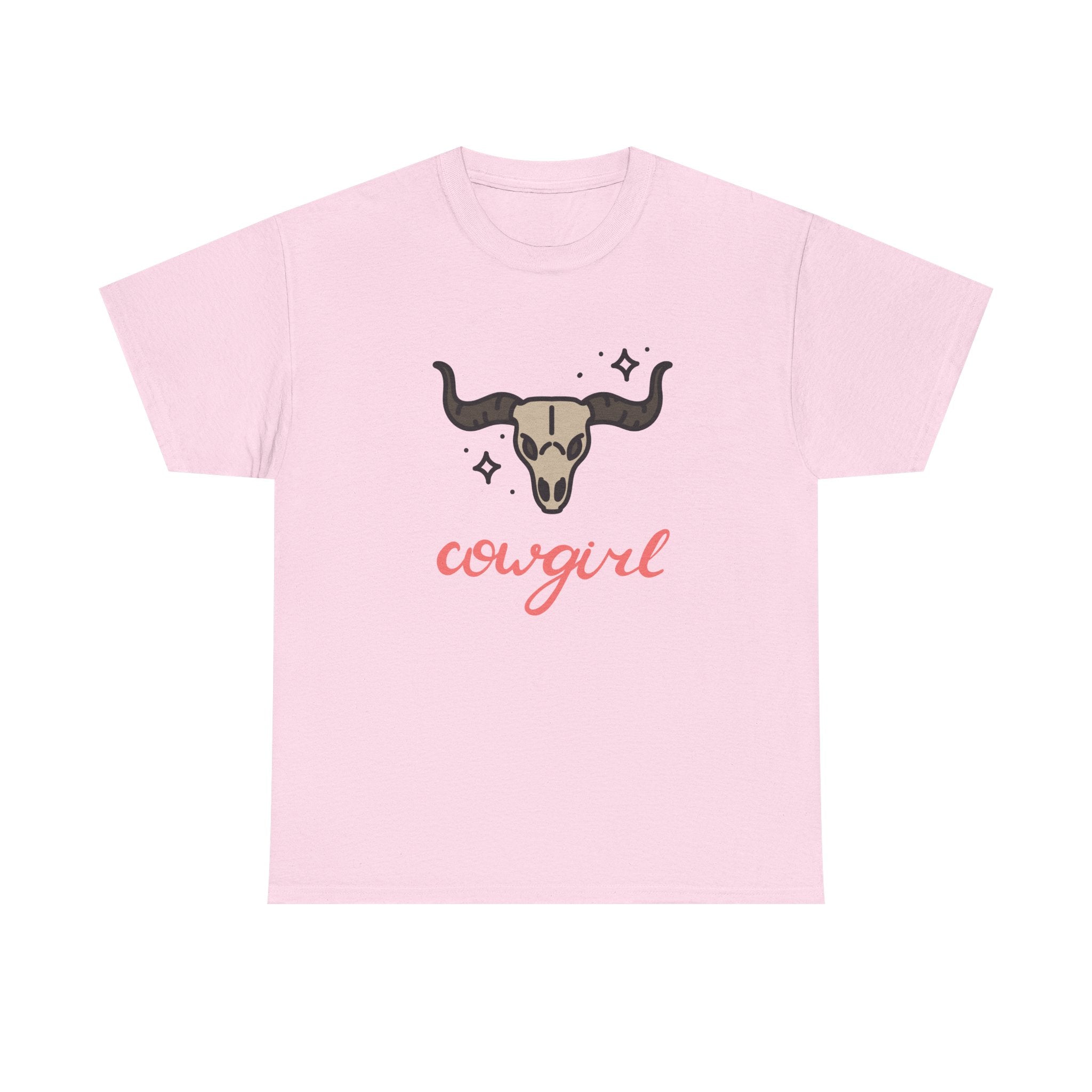 Cowgirl Skull Tee Western Cowgirl Graphic T-Shirt   trendy t-shirt