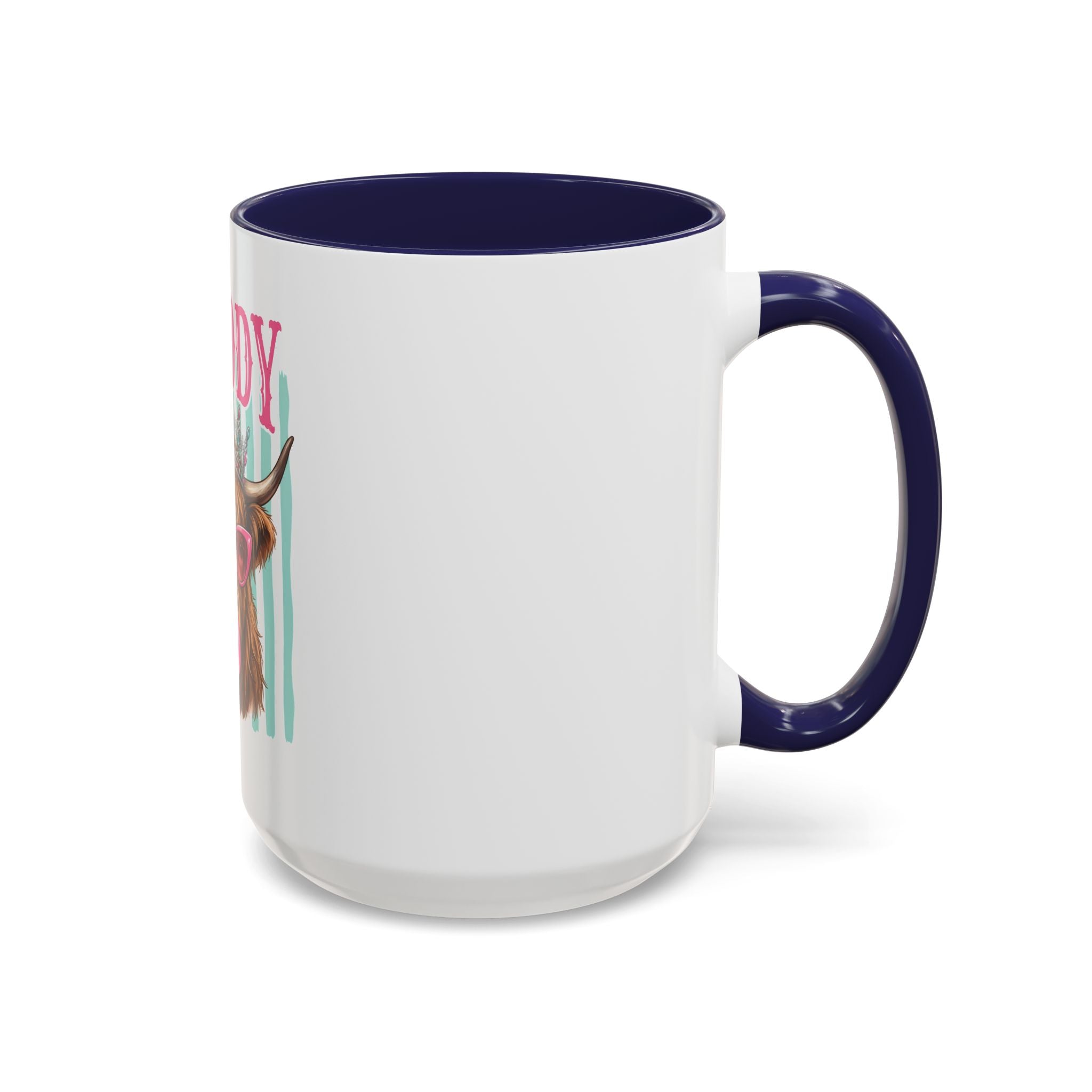 Moody Highland Cow Coffee Mug — Funny Crowned Cow with Bubblegum | Gift for Cow Lovers