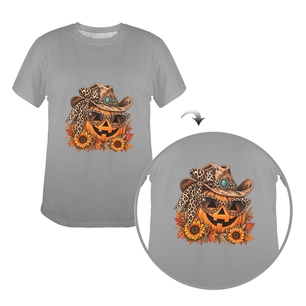 Western Pumpkin Shirt  Cowgirl Fall Halloween