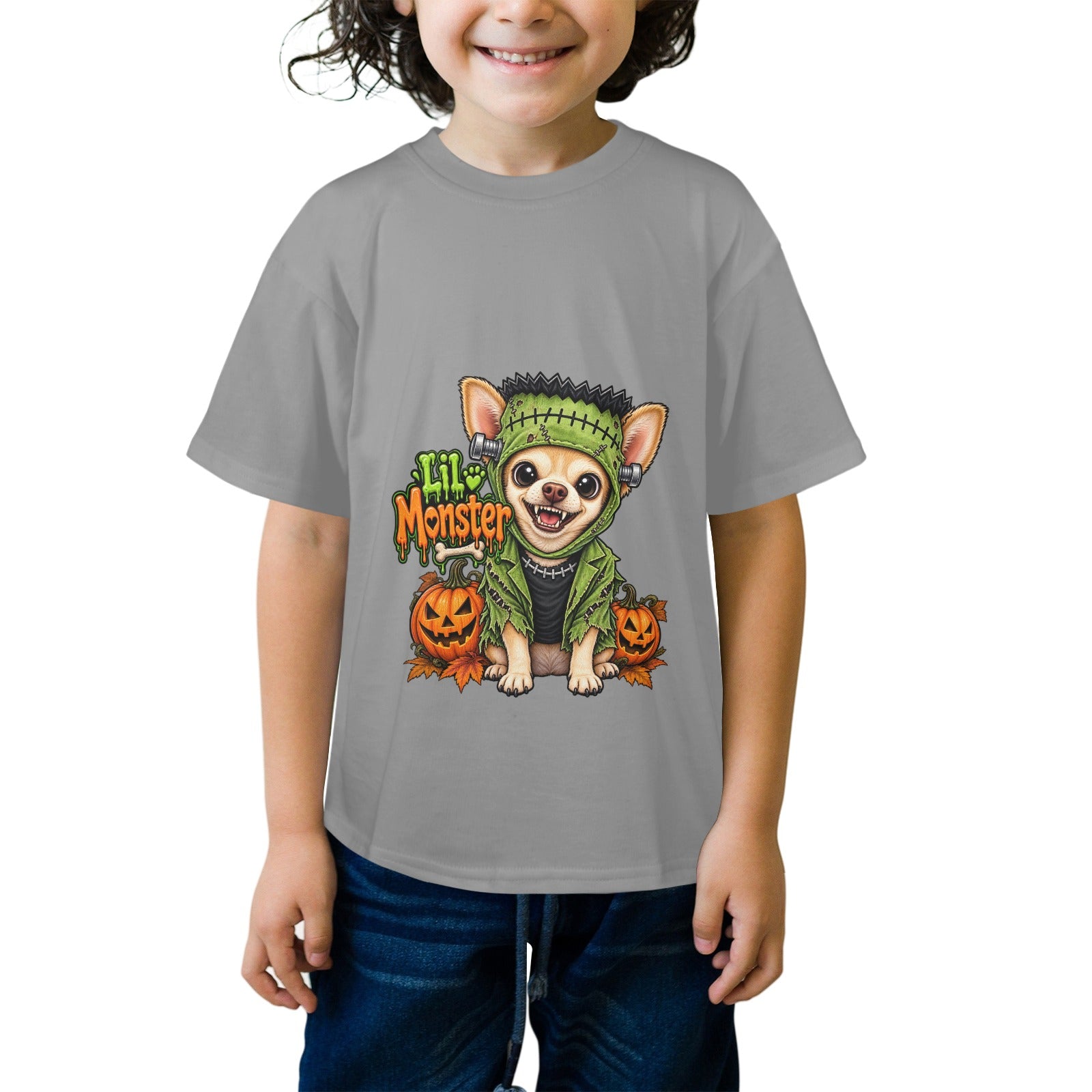 Coco’s Lil Monster Chihuahua Halloween Unisex  Kids’ Tee
