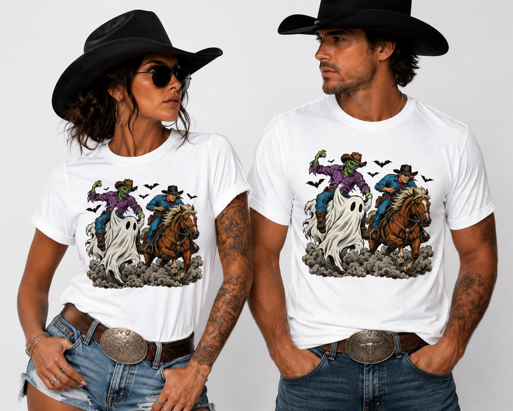 Undead Roundup UNISEX Tee Western Halloween