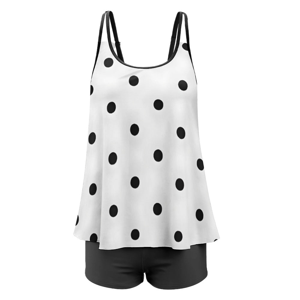 Polka Dot Darling Set Split swimsuit set   plus size