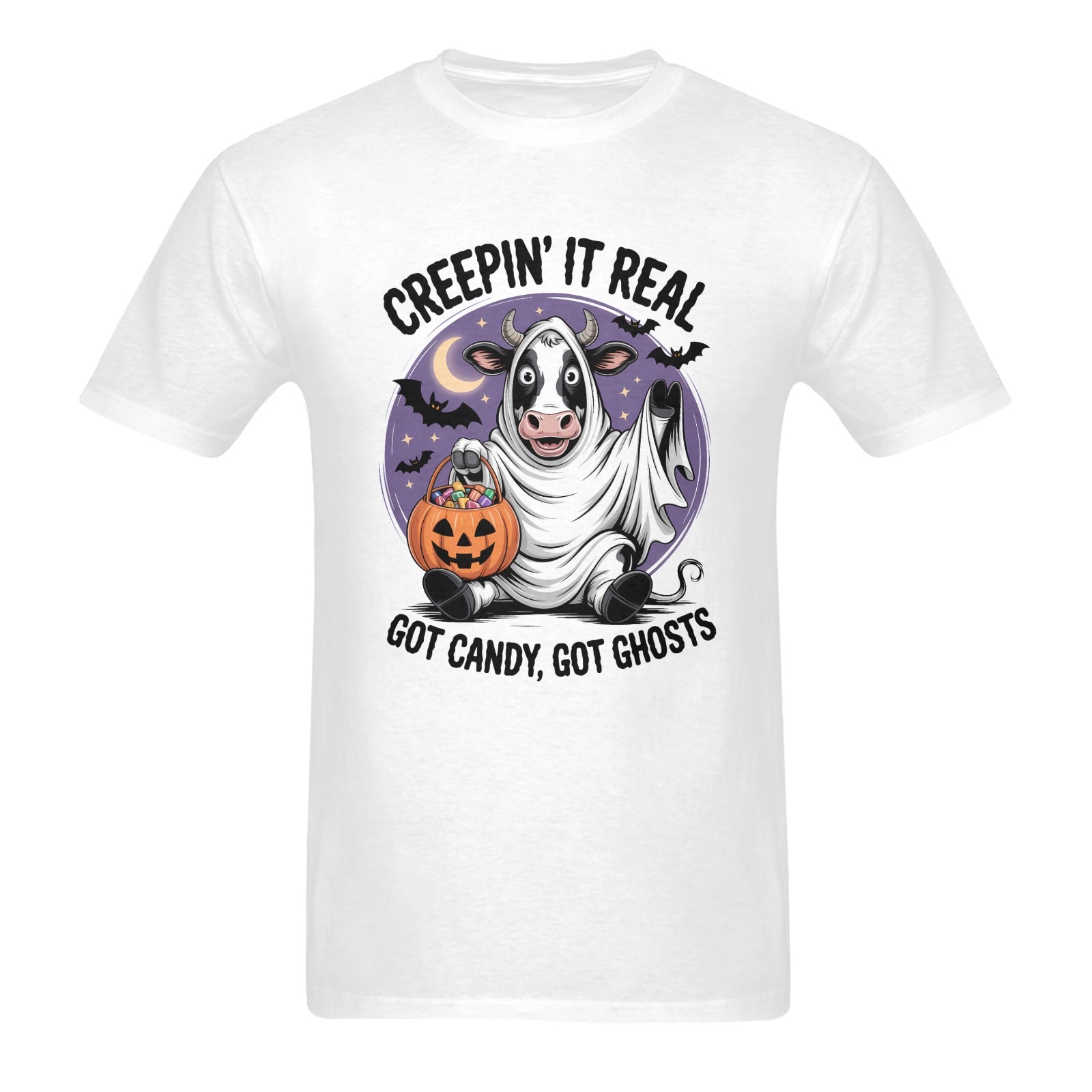 Creepin' It Real Ghost Cow T-Shirt