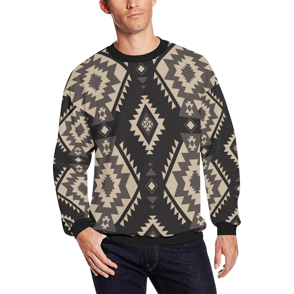 Wolf Hill Ranch™ Frontier Ridge Crew Sweatshirt   Men's Aztec Western Pullover