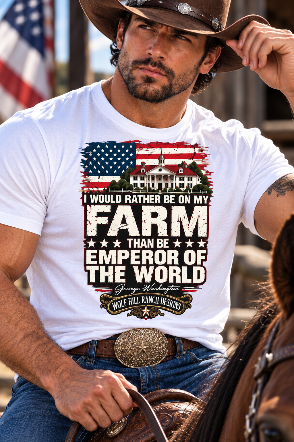George Washington Farming Tee 🚜🌾👨‍🌾