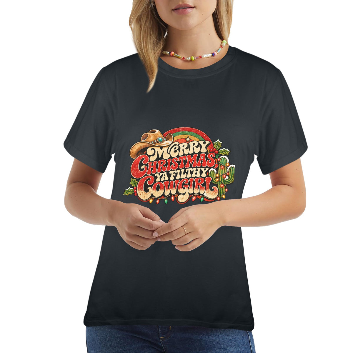 Sassy Cowgirl Christmas Collection – Women's Western Holiday Graphic Tees