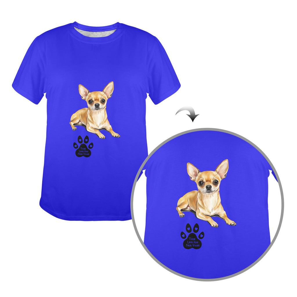 Cute Chihuahua Women’s T-Shirt – Adorable Dog Mom Graphic Tee for Chihuahua Lovers