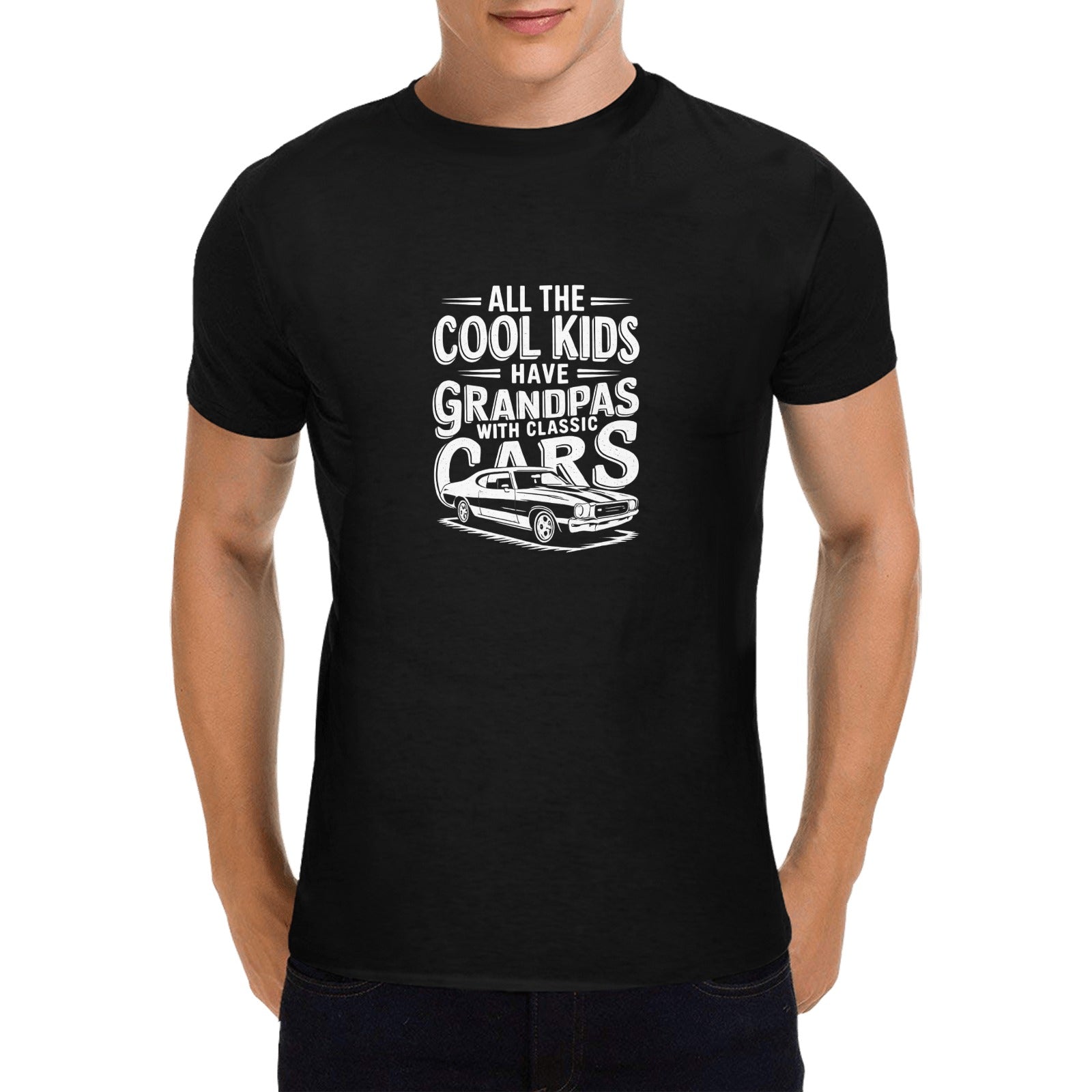 Proud Grandpa Classic Car T-Shirt