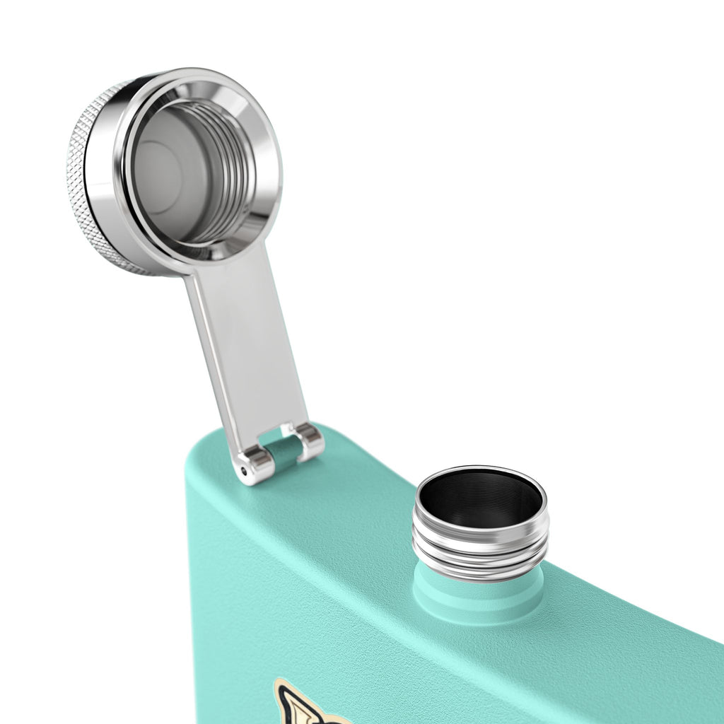 Flask — "I  Hot Dads" 6oz Stainless Steel Pocket Flask