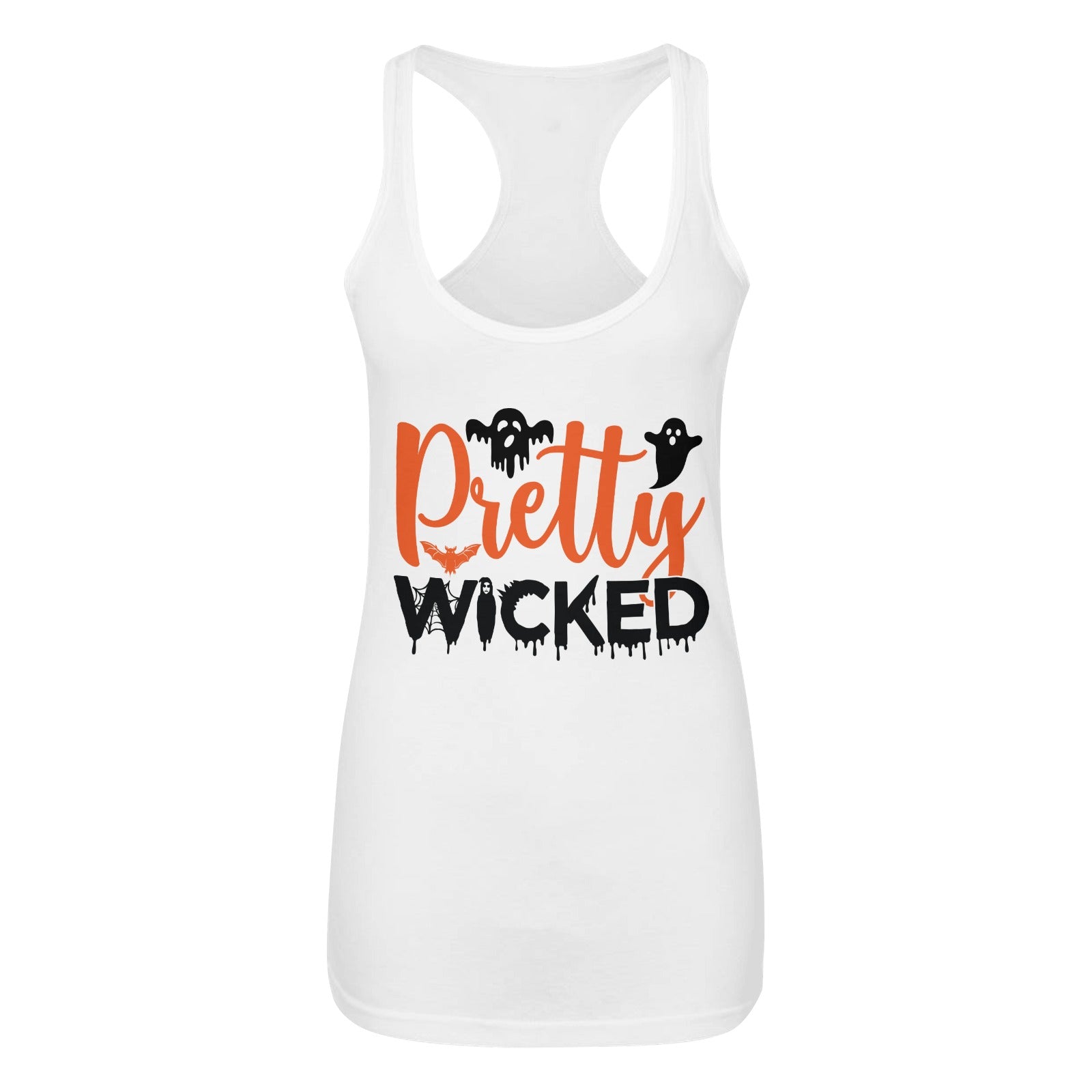 "Pretty Wicked" Women's Halloween Racerback Tank Top