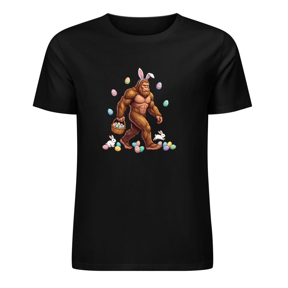Bigfoot with Easter Basket T-Shirt | Funny Easter Graphic Tee