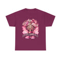 Flex Appeal Skeleton Tee — Pink Retro Gym Humor T‑Shirt