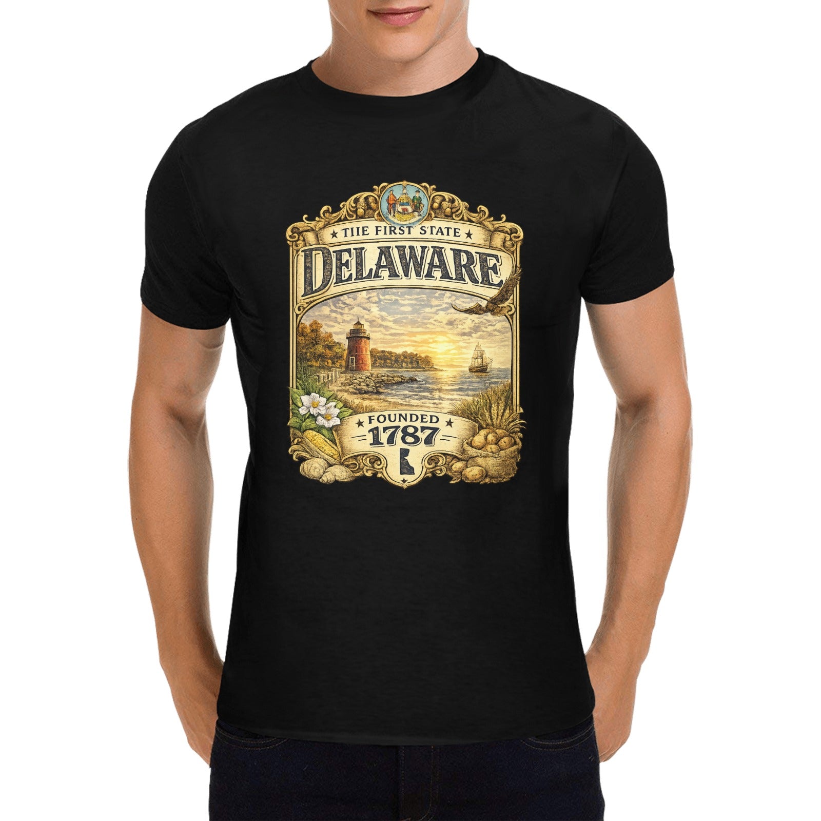 Men's Historical Delaware T-Shirt
