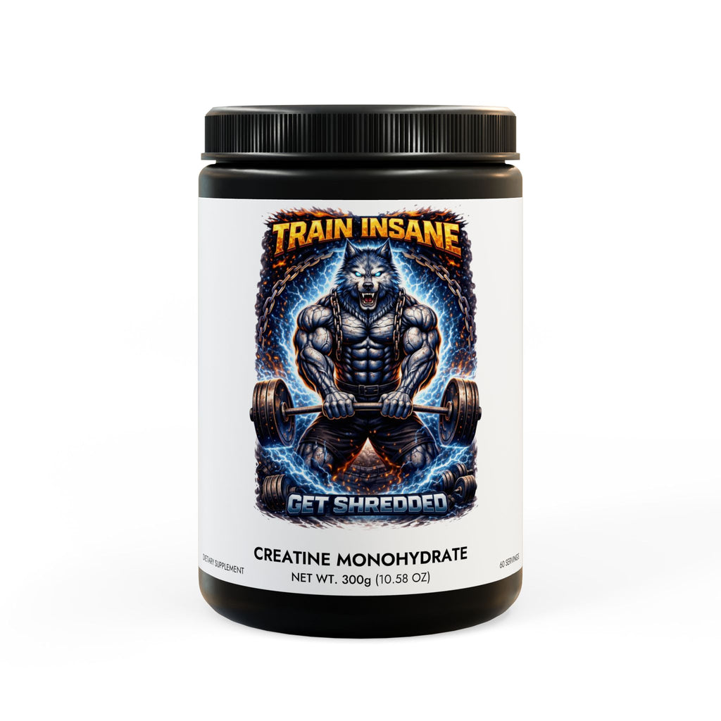 TRAIN INSANE-Creatine Monohydrate Supplement (300g, 10.58oz)