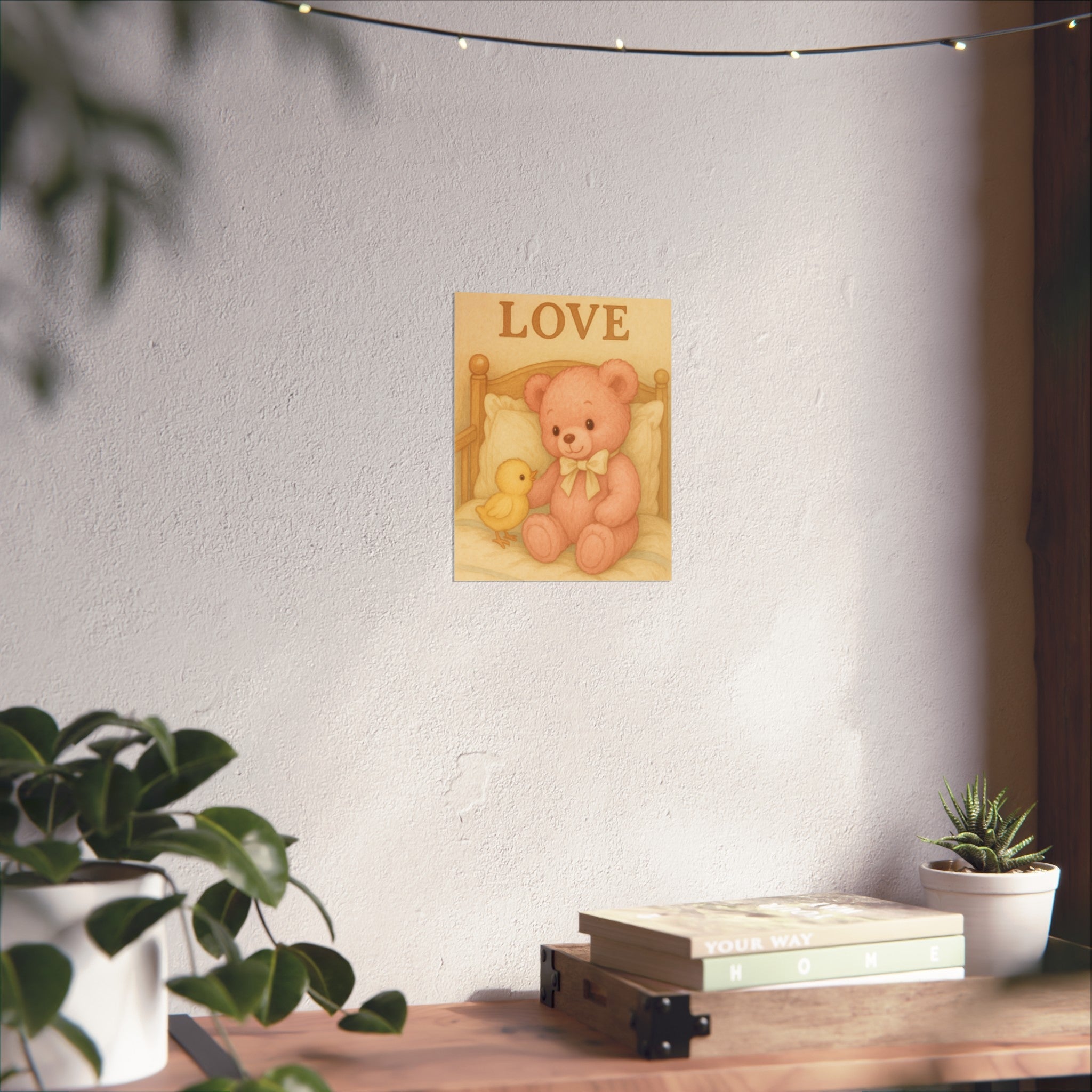 Teddy Bear Nursery Wall Art Poster