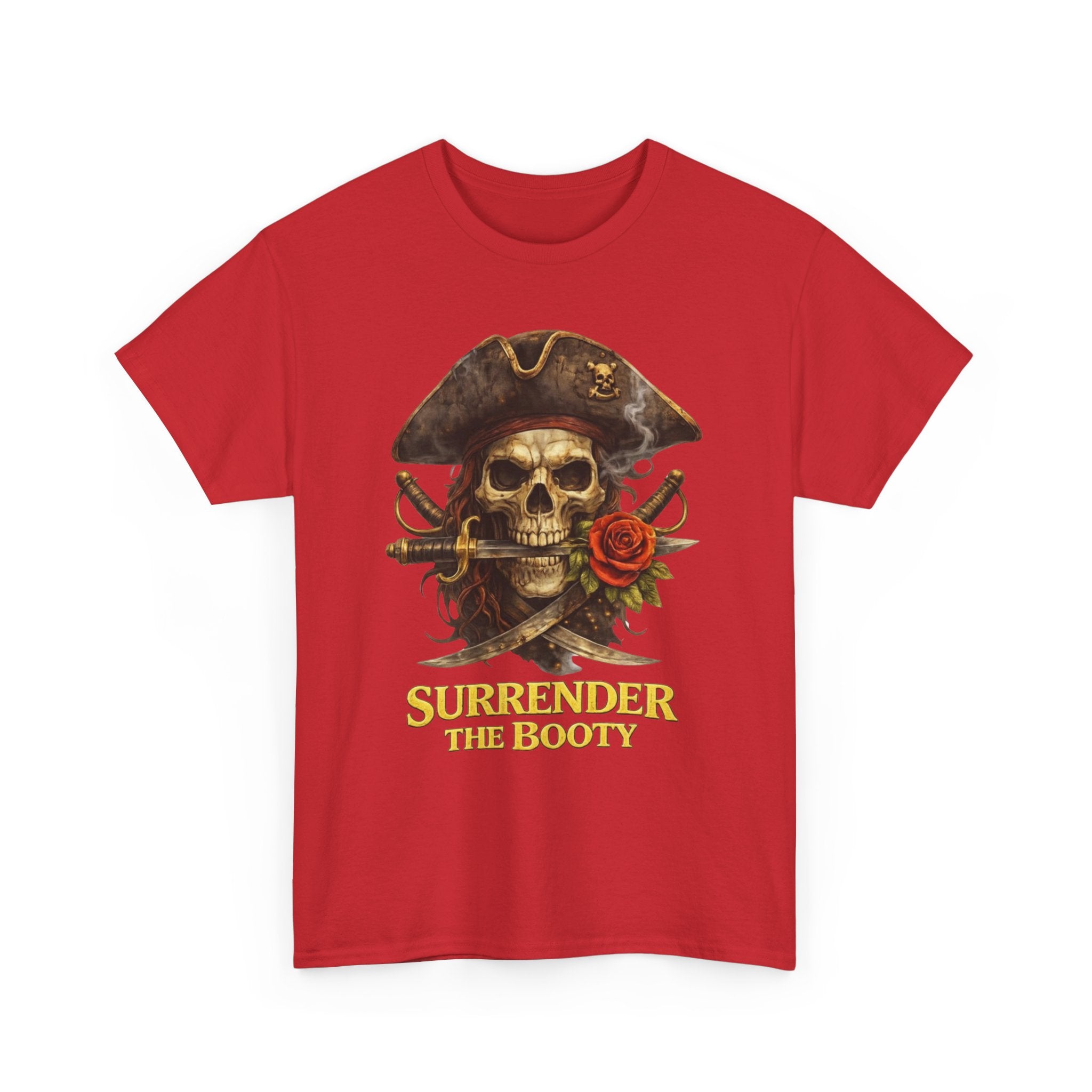 Pirate Skull Tee — "Surrender the Booty" Graphic T‑Shirt