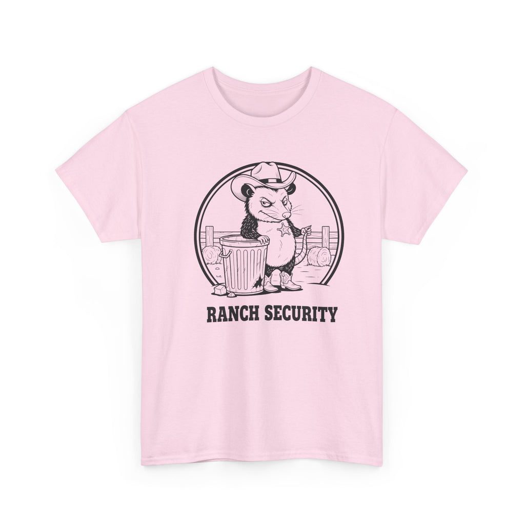 Possum Pete Ranch Security Tee — Funny Cowboy Ranch T-Shirt