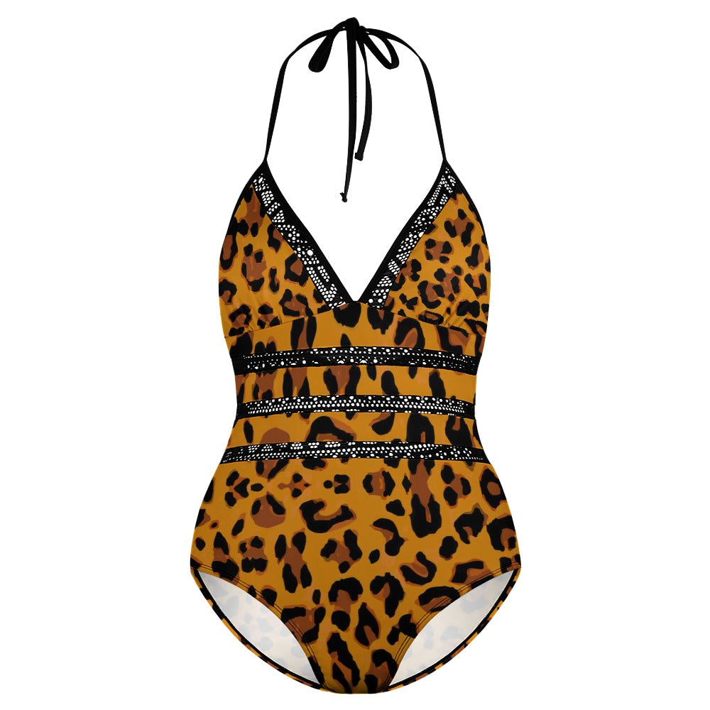 Hot Girl Leopard Energy Plus size bikini swimsuit