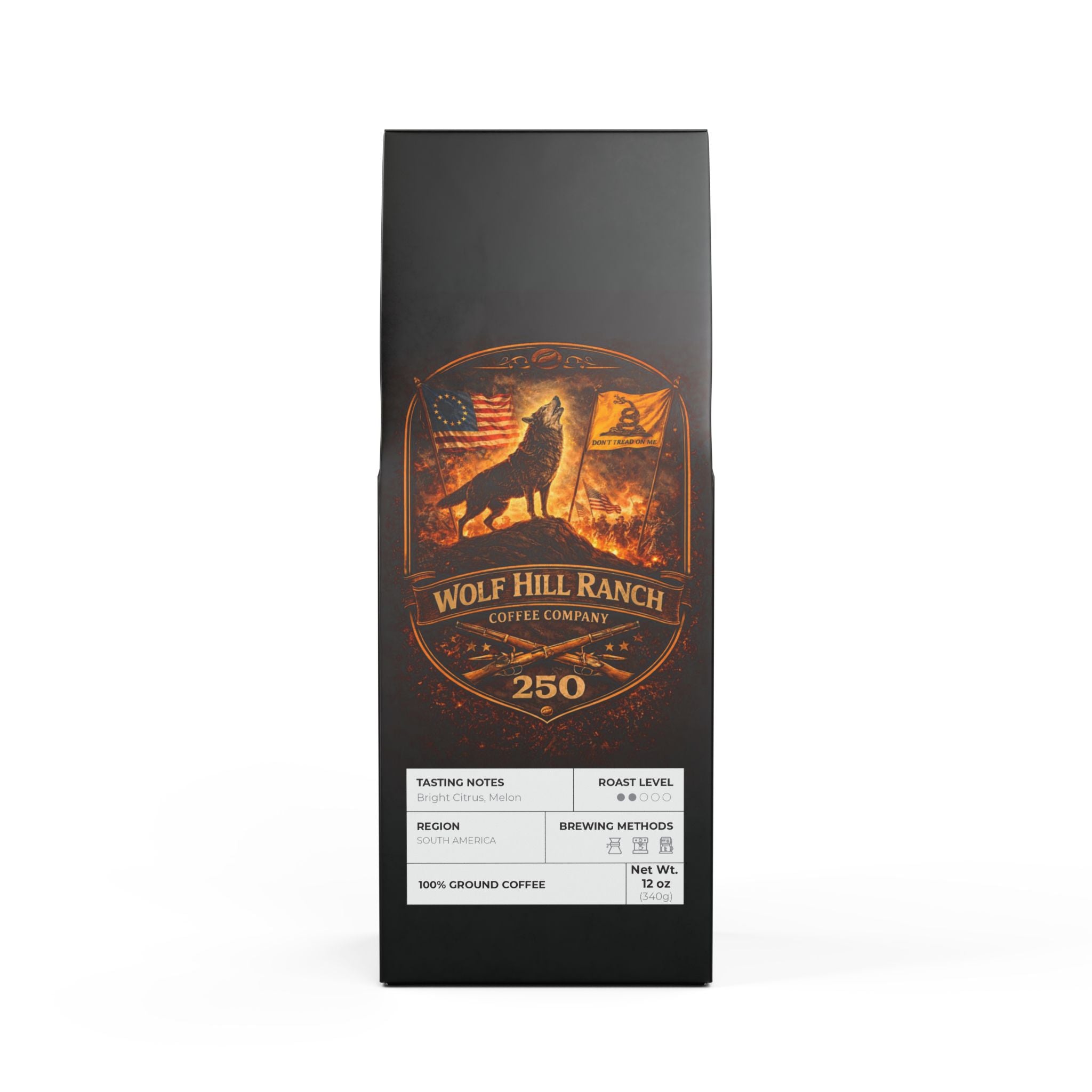Wolf Hill Ranch Coffee-America 250 Blend Coffee (Light-Medium Roast)