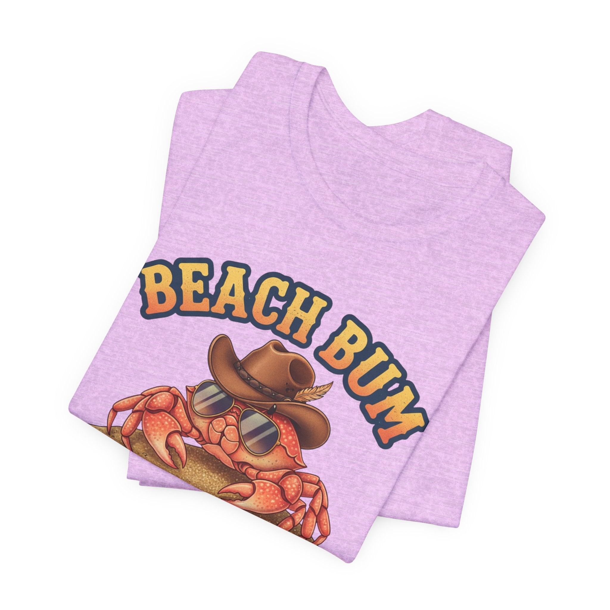 Beach Bum Crab T-Shirt — Funny Coastal Vacation Tee