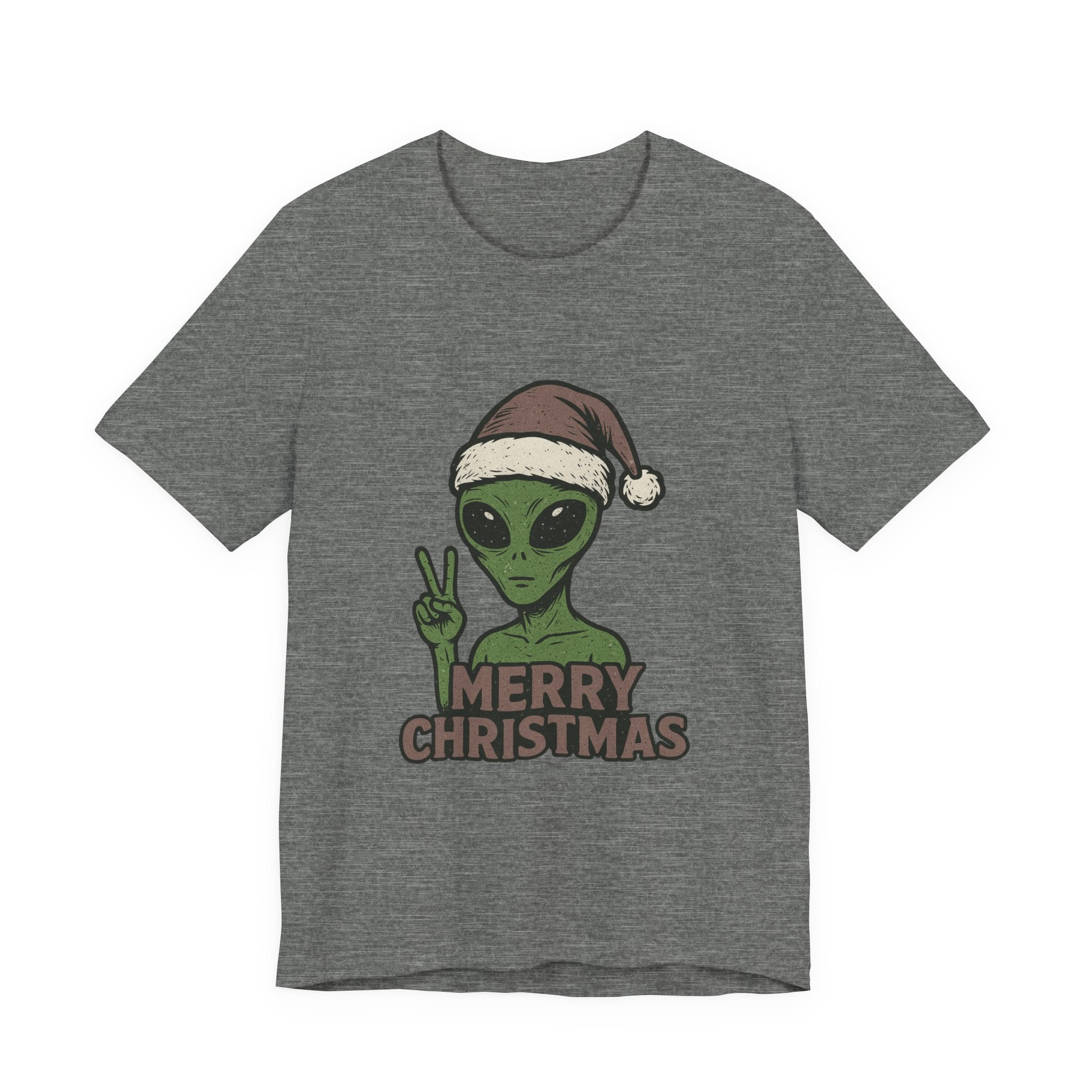 Funny Alien Merry Christmas Unisex Tee