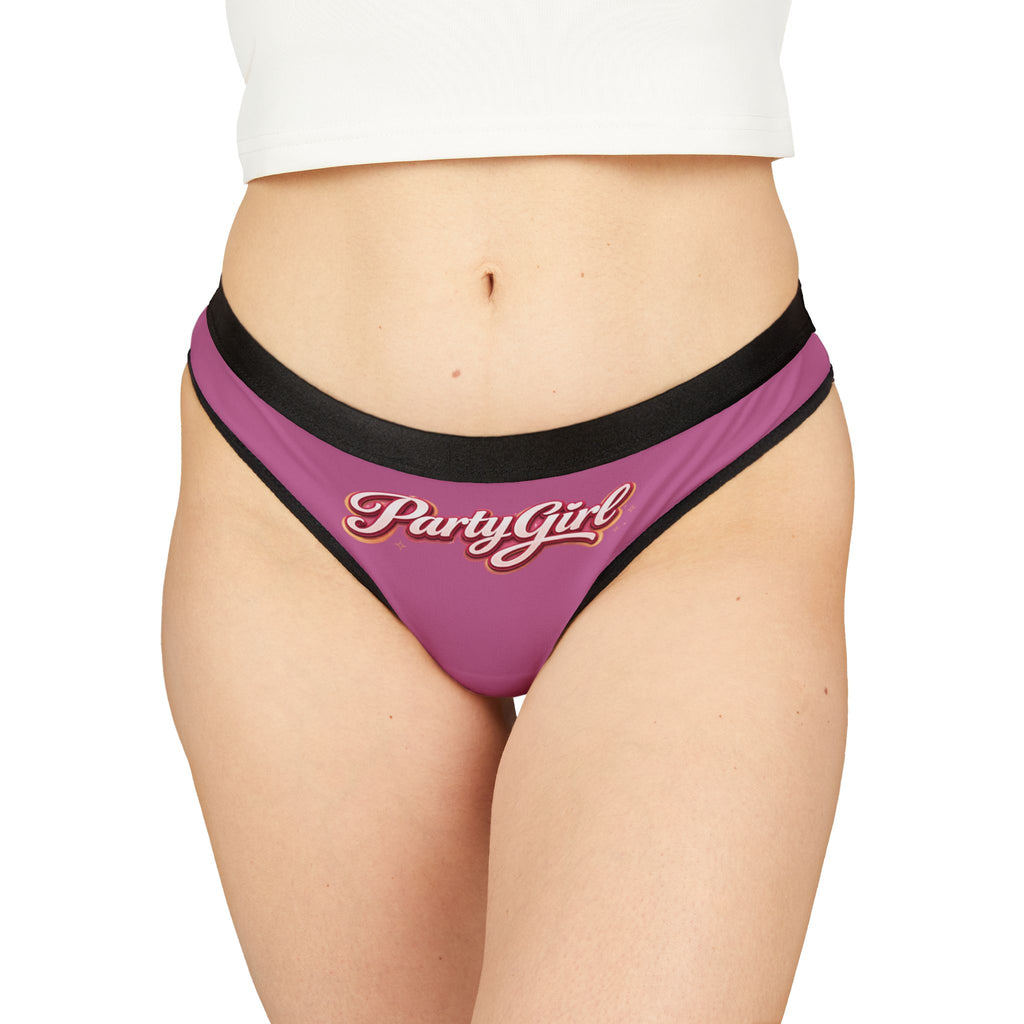 Party Girl Thong – Pink Women’s Graphic Lingerie