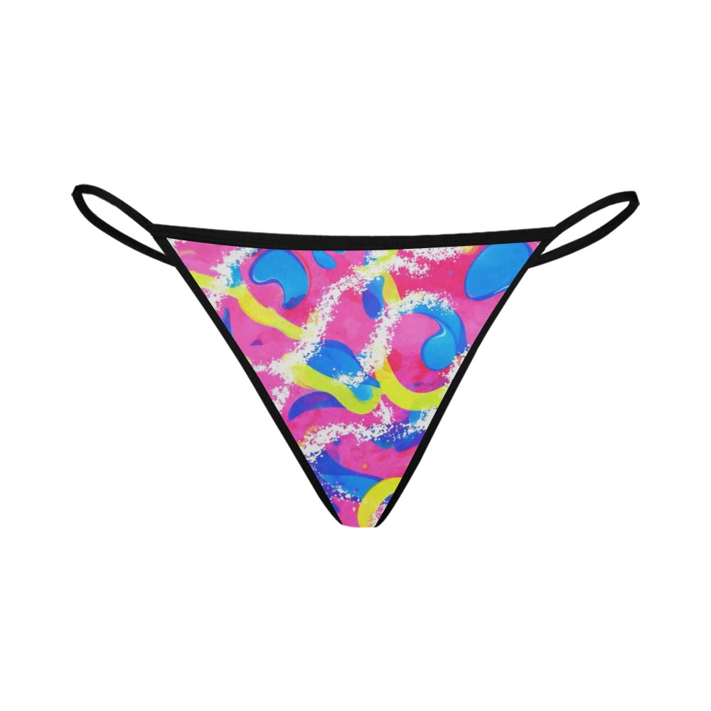 Neon Splash Riot Collection Women's G-String Panties