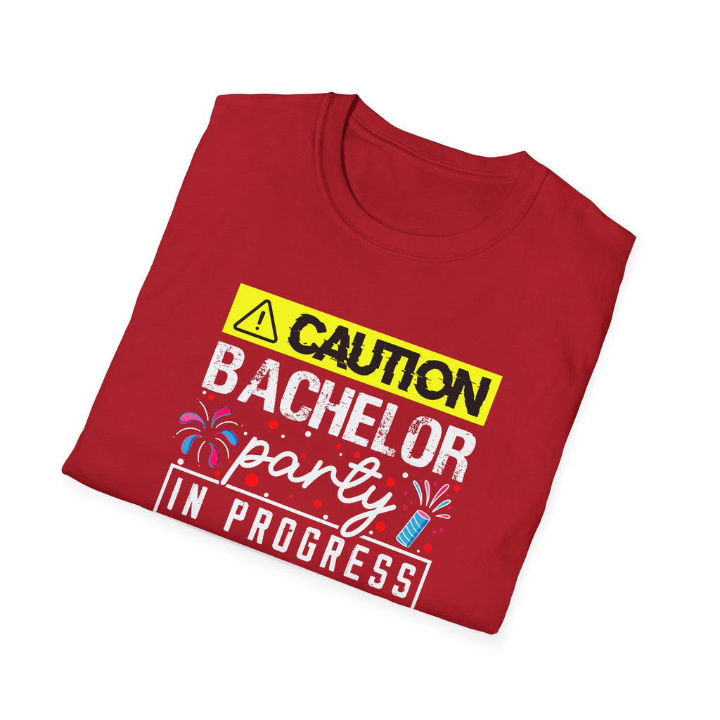 Bachelor Party Caution In Progress T-Shirt