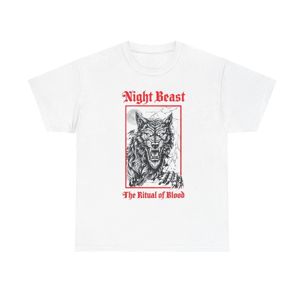 Night Beast Wolf Graphic Tee — Fantasy Wolf Love T-Shirt