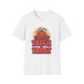 Halloween Trick or Treat T-Shirt | Unisex Softstyle Tee, Fall Fashion, Costume Alternative, Halloween Party Shirt, Spooky Gifts