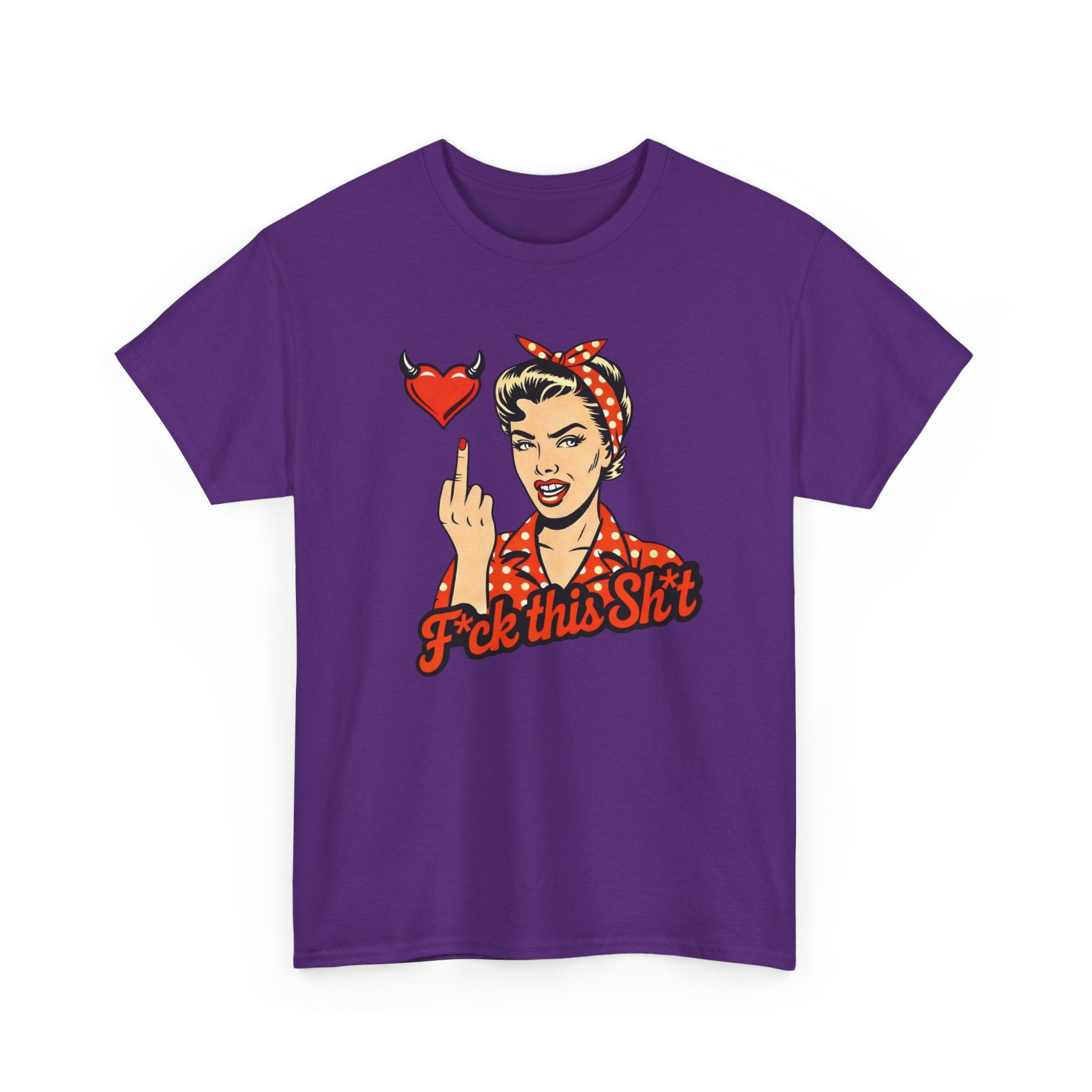 Retro Rosie 'F*ck This Sh!t' Graphic Tee — Vintage Attitude T‑Shirt