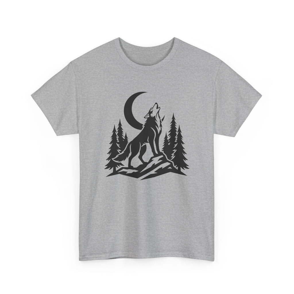 Wolf Howl Tee — Moonlit Wilderness Graphic T-Shirt