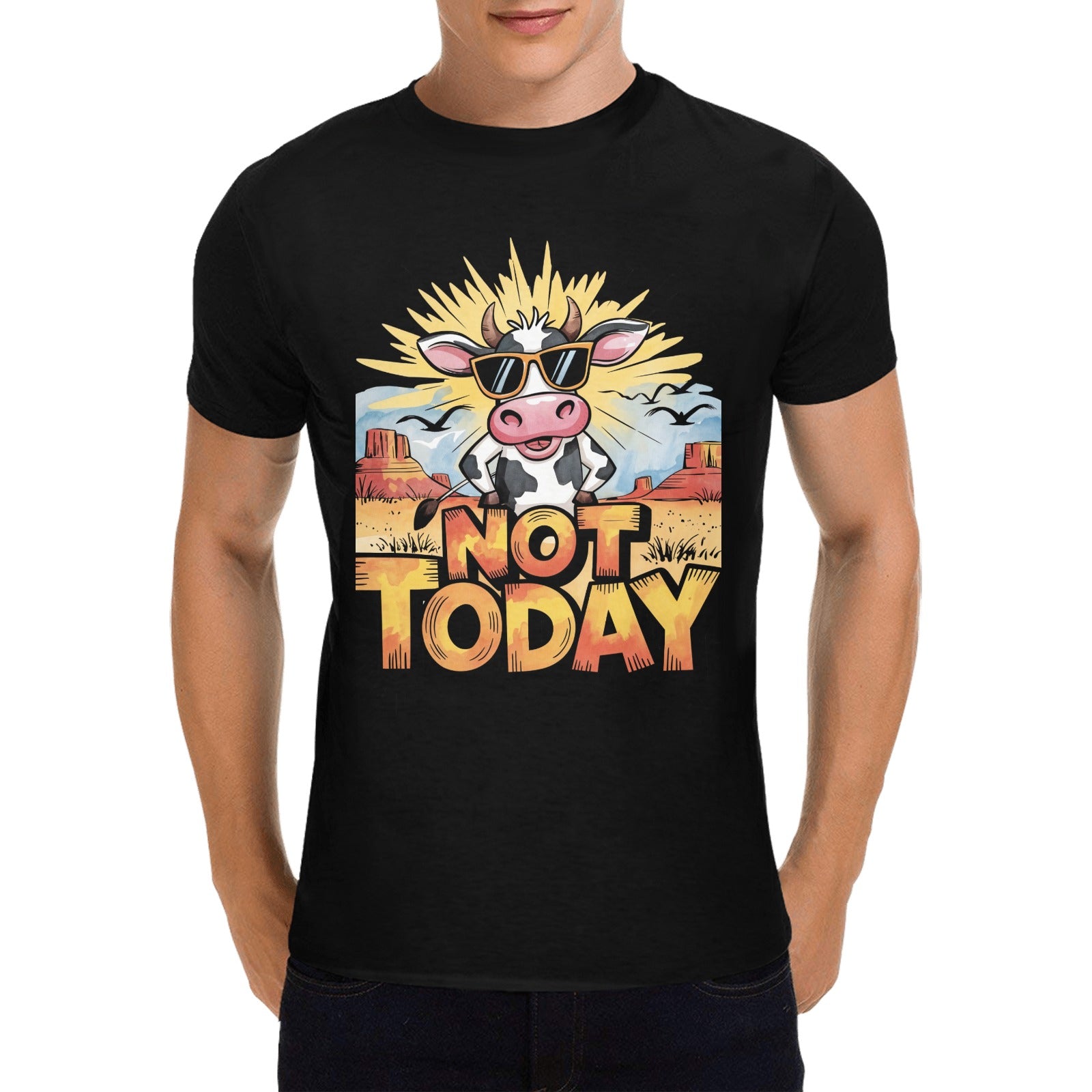Not Today Bull Tee — Funny Western Unisex Graphic Shirt