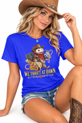 Pete’s Western Tee – We Thrift at Dawn | Funny Possum Shirt | Thrifting T-Shirt | Western Graphic Tee | Thrift Lover Gift