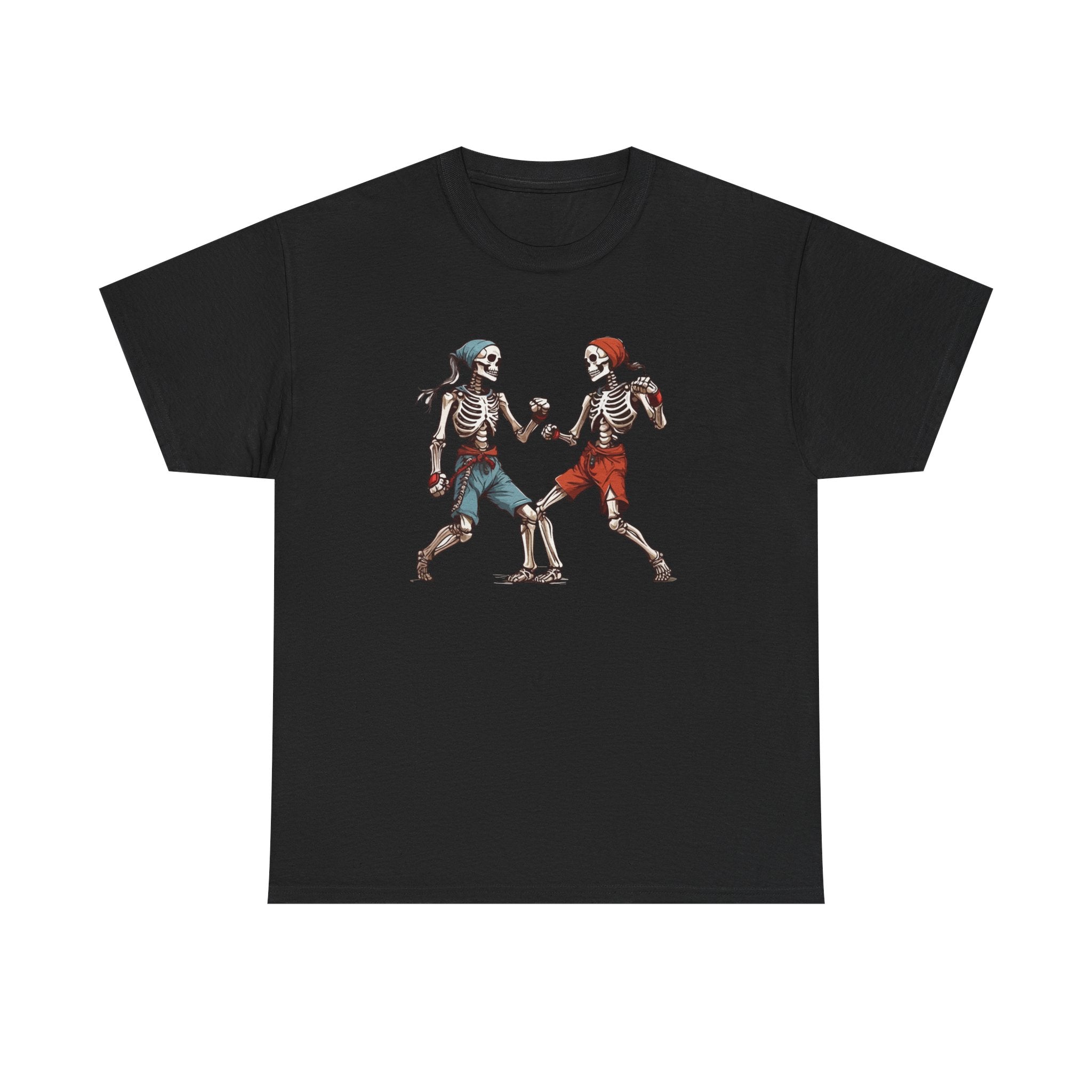 Skeleton Boxers Fight Tee — Vintage Skeleton Boxing T-Shirt