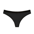 Personalixed Women's Black Seamless Thong – Minimalist Everyday Lingerie