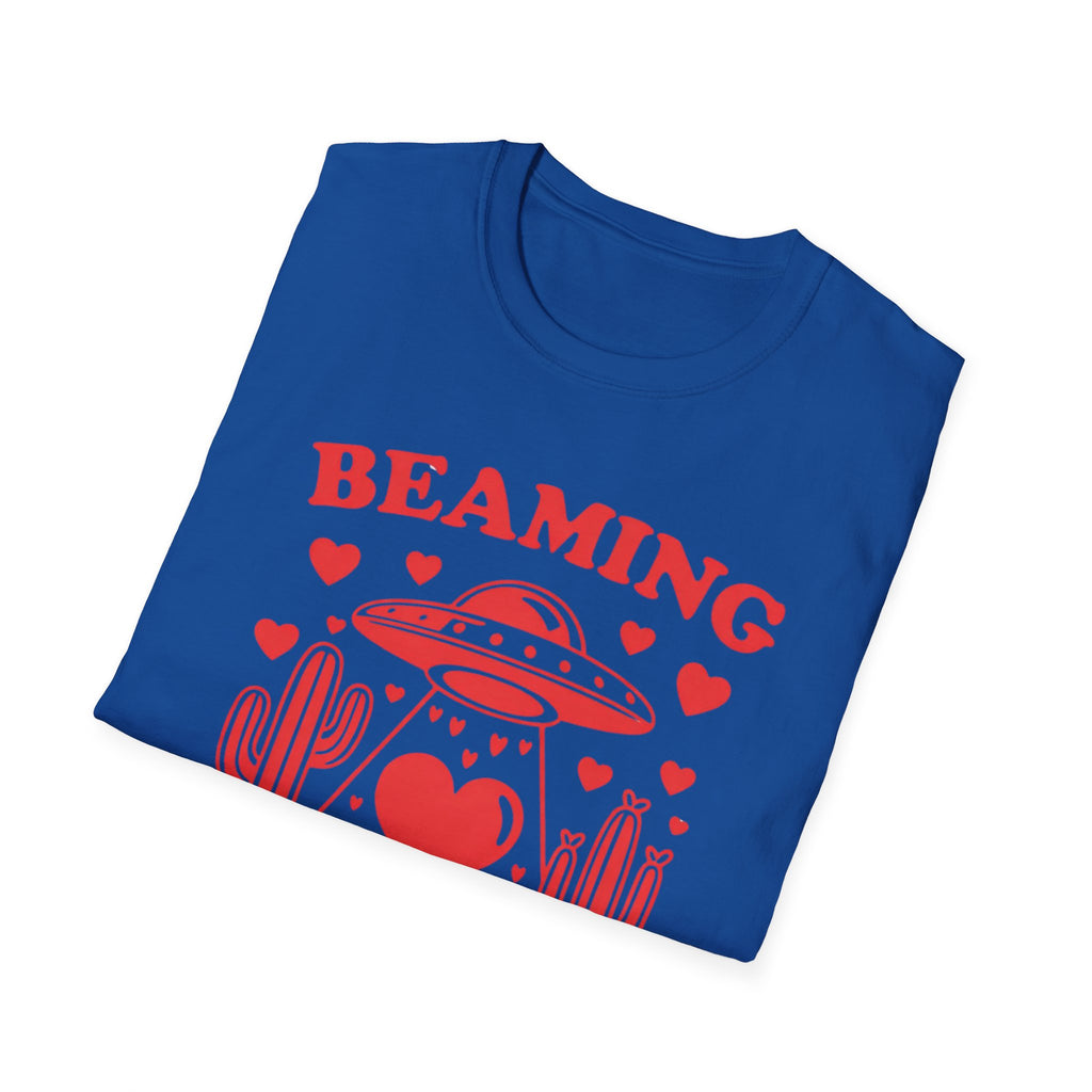 Beaming With Love UFO Tee — Valentine’s Day Graphic T-Shirt Trendy