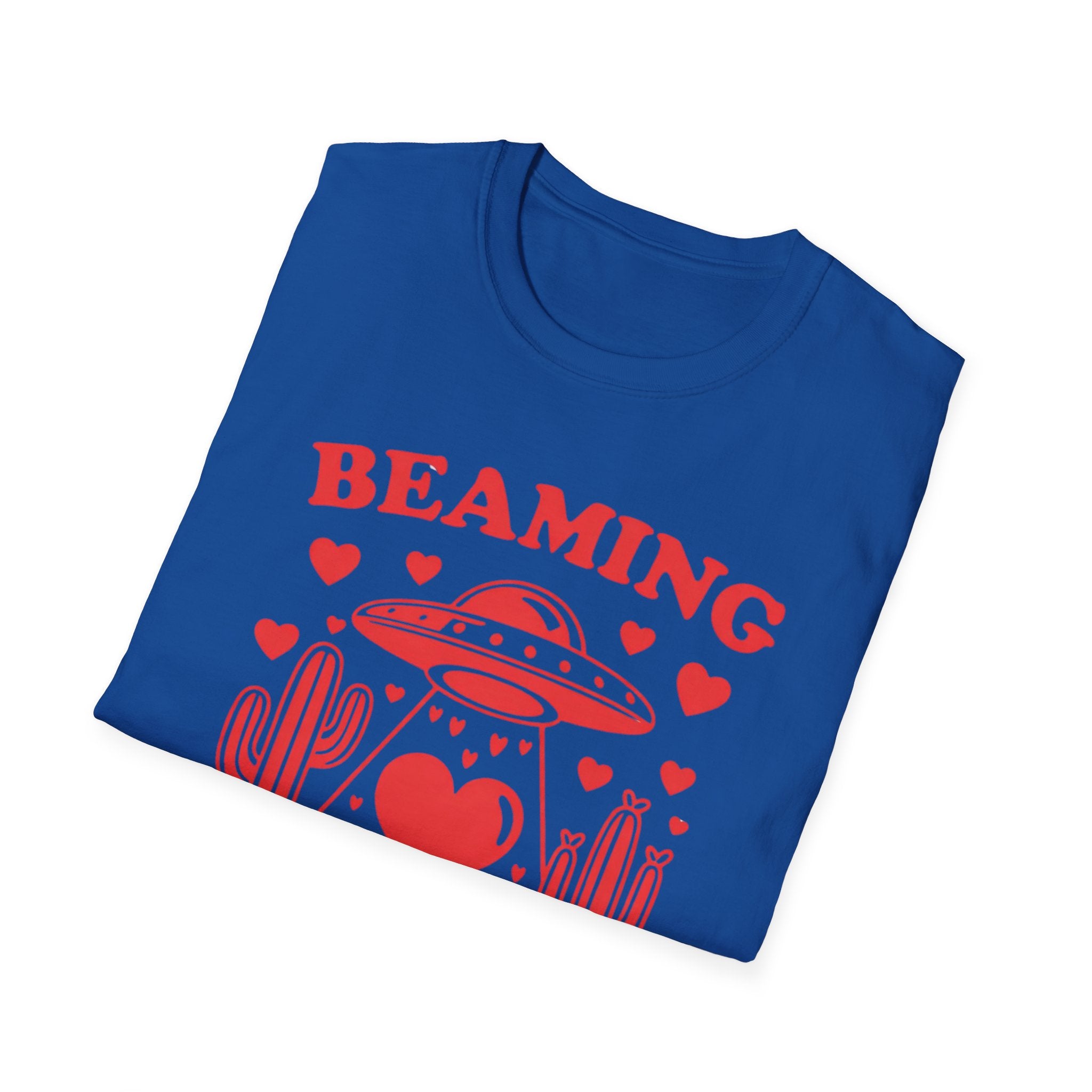 Beaming With Love UFO Tee — Valentine’s Day Graphic T-Shirt Trendy