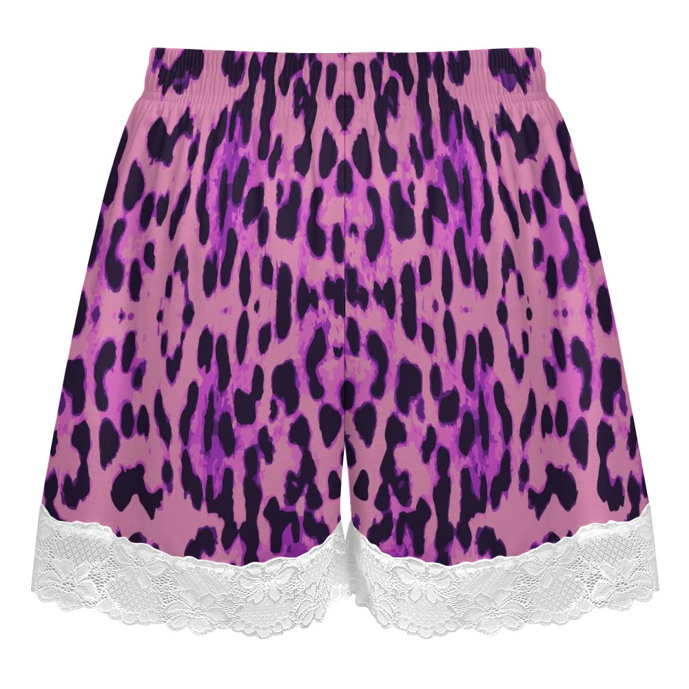 Women's Lace-trimmed short pajama pants