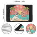 Chihuahua Retro Sunset Palm Tree Pet Mat — Beach Ready