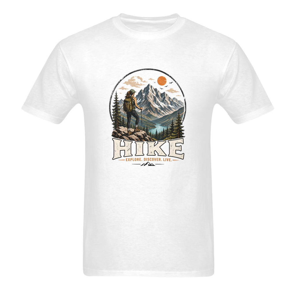 Men - Heavy Cotton T-Shirt - Front Print （Made in USA，Ships to USA Only）