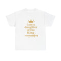 Daughter of the King T-Shirt — Christian Faith Tee with Crown & Sword Graphic