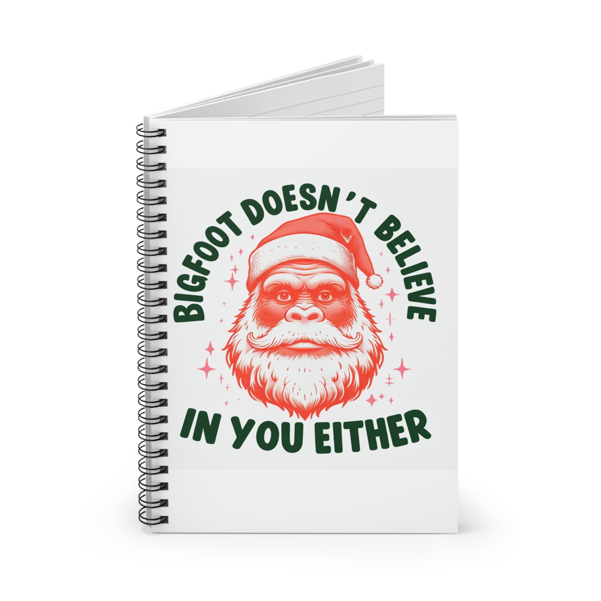 Bigfoot Holiday Humor T-shirt | Unisex Garment-Dyed Tee | Funny Christmas, Lovers, Quirky Apparel, Santafor Sasquatch Lovers, Novelty Notebook, [...]