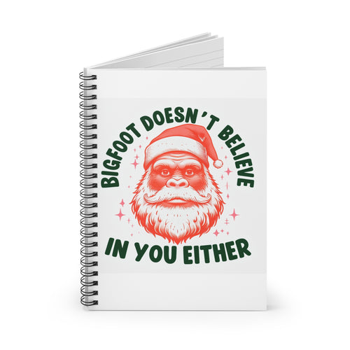 Bigfoot Holiday Humor T-shirt | Unisex Garment-Dyed Tee | Funny Christmas, Lovers, Quirky Apparel, Santafor Sasquatch Lovers, Novelty Notebook, [...]