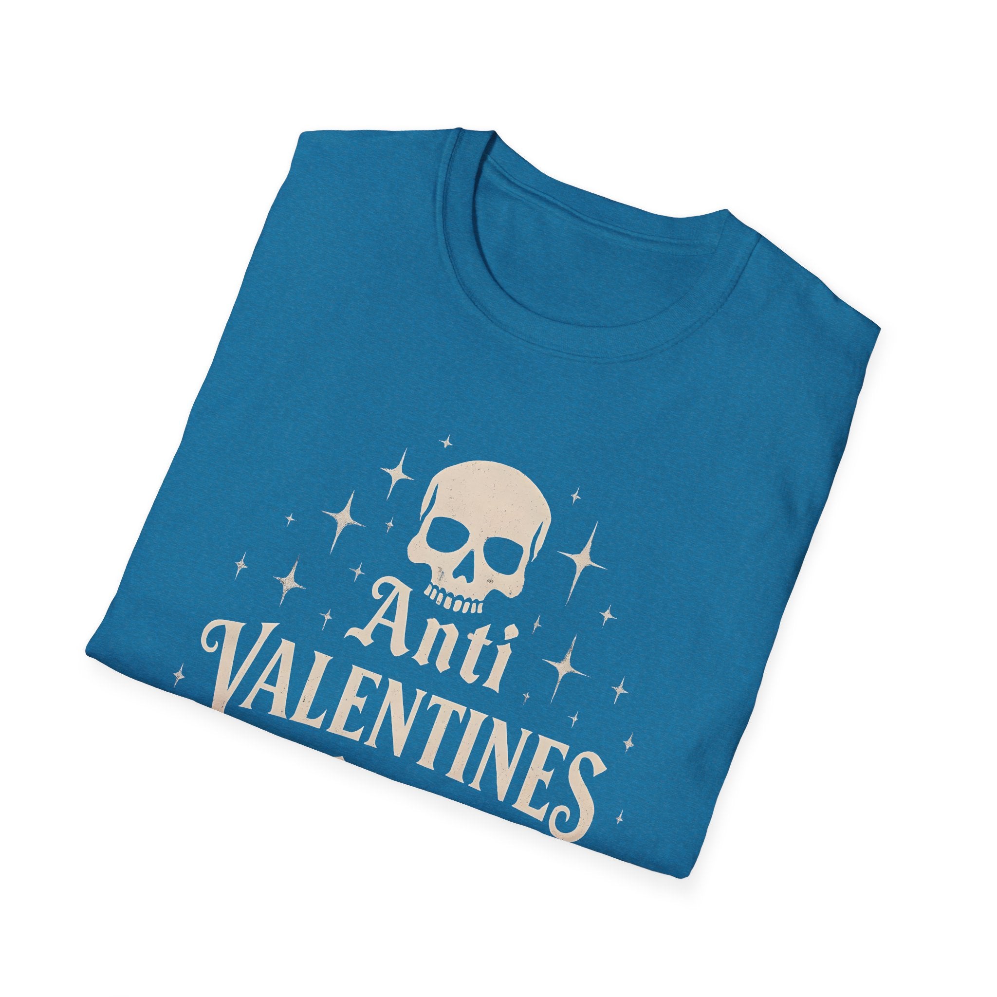 Anti-Valentine's Club Skull T-Shirt — Funny Anti-Valentine Tee    Trendy T-Shirt